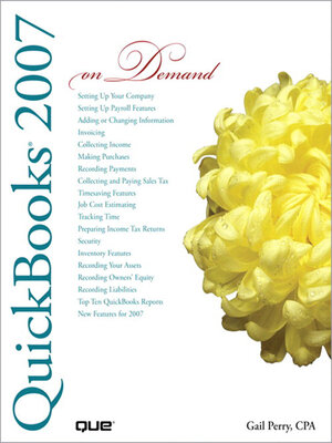 cover image of QuickBooks 2007 On Demand